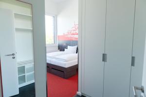 Katil atau katil-katil dalam bilik di havenhostel Bremerhaven