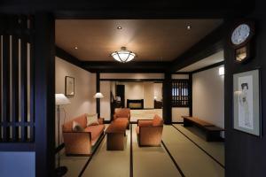 A seating area at Zao Onsen Omiya Ryokan