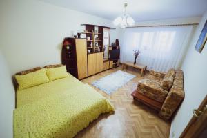 Krevet ili kreveti u jedinici u objektu Apartament Slănic Prahova