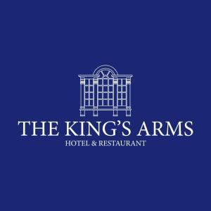 Kings Arms Hotel في بيسستر: شعار فندق ومطعم kings arms