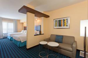 Rúm í herbergi á Fairfield Inn and Suites by Marriott El Paso