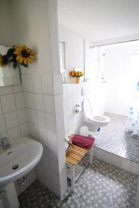 Pension Waldheim tesisinde bir banyo