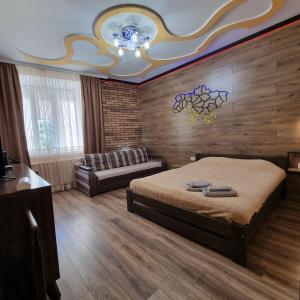 Seating area sa Petropavlivska apartment тиха вуличка в центрі Старого міста