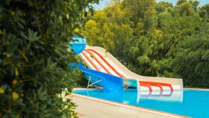 a slide at a water park at Club Beyy Resort Hotel - Ultra All Inclusive in Izmir