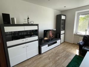 Modern apartment in center of Prešov - Apartmán Boncart tesisinde mutfak veya mini mutfak