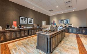 a hair salon with a counter in a room at Hampton Inn Sydney in Sydney