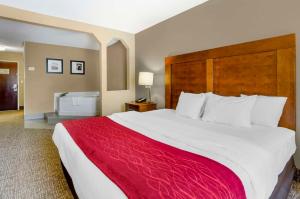 Comfort Inn & Suites Christiansburg I-81房間的床