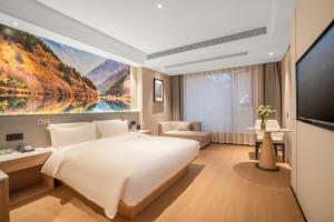 Krevet ili kreveti u jedinici u objektu Atour X Hotel - Taikoo Li Chengdu