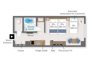 The floor plan of KABIN Taka