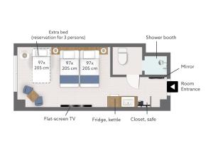 The floor plan of KABIN Taka