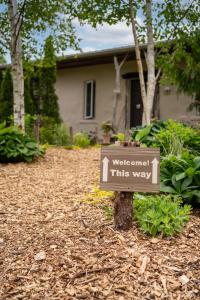 A garden outside Owl's Nest Suites