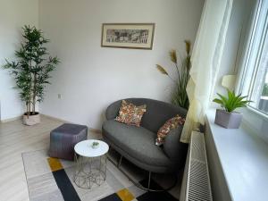 sala de estar con sofá y mesa en DIS apartment Varaždin, en Varaždin