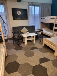 Vuode tai vuoteita majoituspaikassa Moon Hostel Poznań