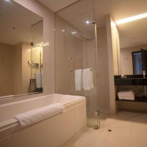 Doubletree By Hilton Trujillo tesisinde bir banyo