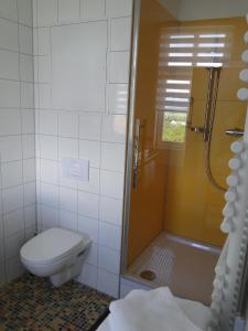 Pension Villa am Burgberg tesisinde bir banyo