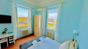 Кровать или кровати в номере B&B - Residenza d'epoca Piazza Cairoli