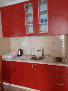 Dapur atau dapur kecil di Adriatic Apartment Neum