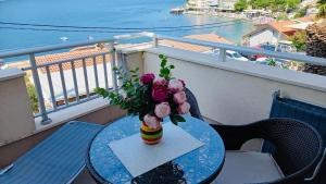 Balkon atau teras di Adriatic Apartment Neum