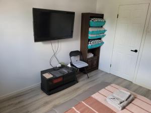 Телевизия и/или развлекателен център в Comfy 1 bdrm apartment close to highway