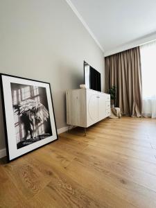 A television and/or entertainment centre at Apartament Bisera Timisoara