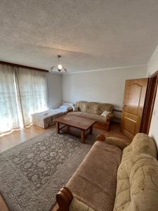 a living room with a couch and a table at Apartmani Hadžić in Živinice