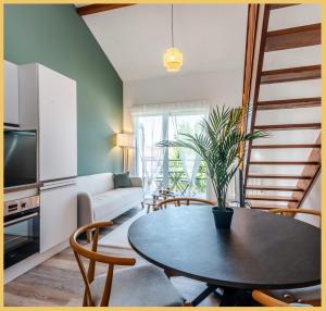 Appartement I Moderne I Collonge 주방 또는 간이 주방