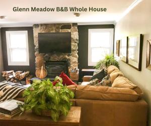 Χώρος καθιστικού στο Glenn Meadow Bed and Breakfast