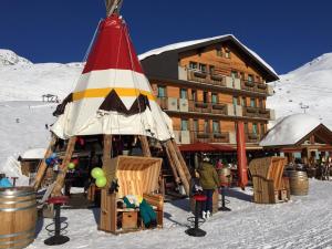 Nido Alpino Fiescheralp durante el invierno