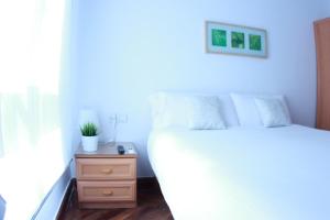 Tempat tidur dalam kamar di Zubia Urban Rooms