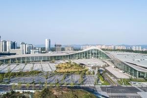 Pemandangan umum Chengdu atau pemandangan kota yang diambil dari hotel