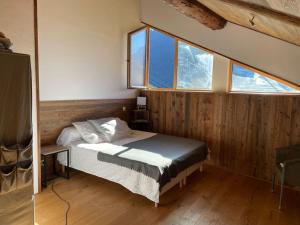 Chalet au cœur de la haute Tarentaise 객실 침대