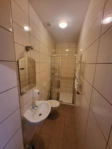 A bathroom at Hotel Parkowy