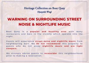 Heritage Collection on Boat Quay - Quayside Wing - Mobile App Check-In في سنغافورة: علامة استعداد للتعود على ضوضاء الشارع المحيطة وموسيقى الحياة الليلية