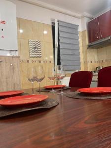 Dapur atau dapur kecil di Apartament B Orizont