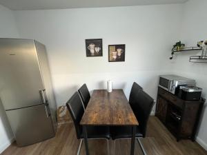 A cozinha ou cozinha compacta de Ferienwohnung Aspelohe - Apartment 1