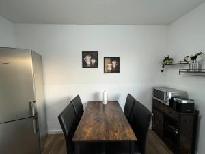 A cozinha ou cozinha compacta de Ferienwohnung Aspelohe - Apartment 1