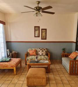 A seating area at casita de lola