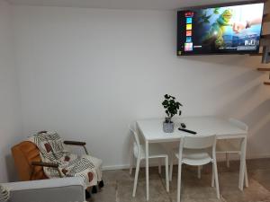 Μια τηλεόραση ή/και κέντρο ψυχαγωγίας στο Cosy Appartement Hyper Centre-Ville