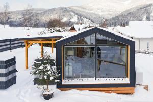 Chalet Stuhleckblick- Ferienhaus direkt an der Piste during the winter