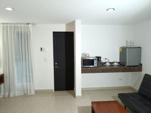 מטבח או מטבחון ב-Grand City Hotel Cancun