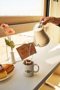 Coffee and tea making facilities at The November Stay In landmark