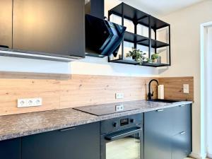 Dapur atau dapur kecil di Luxuriös - Dachterrasse - Küche