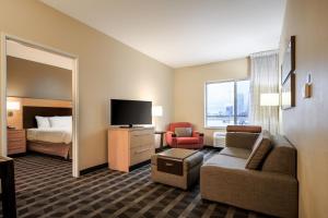 โทรทัศน์และ/หรือระบบความบันเทิงของ TownePlace Suites by Marriott Houston Galleria Area