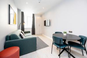 Atpūtas zona naktsmītnē Staycity Aparthotels Liverpool Waterfront