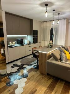 Atpūtas zona naktsmītnē Apartament de Lux André