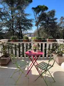 A balcony or terrace at Agriturismo Villa Dei Gelsi