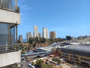 General view ng Viña del Mar o city view na kinunan mula sa apartment