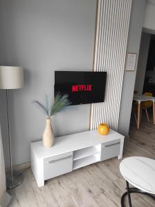 TV i/ili multimedijalni sistem u objektu Apartamenty 77