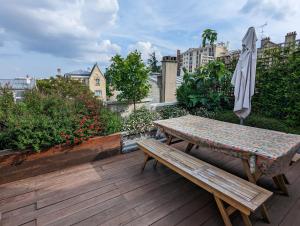 Balkon ili terasa u objektu Appartement lumineux avec terrasse à 7min de Paris