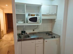 Dapur atau dapur kecil di Hospedium Hotel Apartamentos Simón Verde